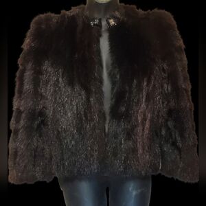 Vintage H.B. KELLER Alaskan Sable Fur Coat, Honey Brown, S/M